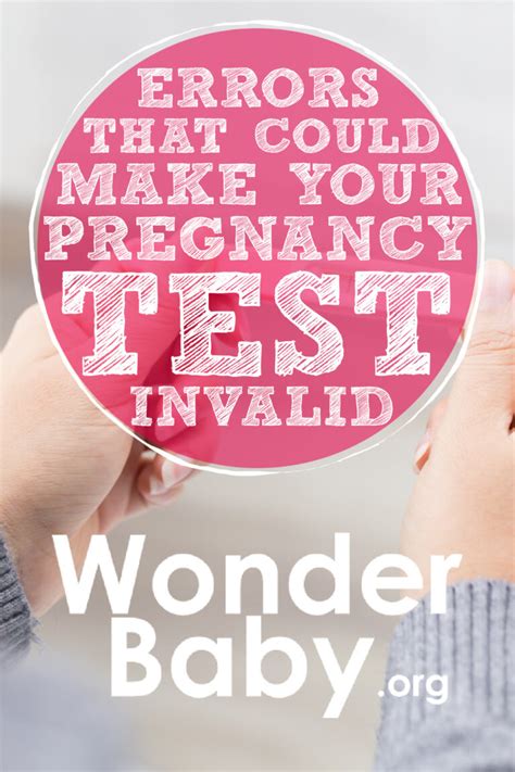 what causes invalid pregnancy test|6 Errors That Could Make Your Pregnancy Test Invalid.